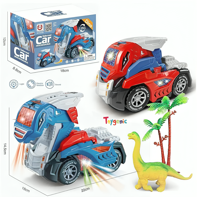 Toygenic Deform Dinosaur Transformer Toys for kids, Toys for 3-12 Year Old Boys Toys Dinosaurs Toy Car | Dino Toy Cars Birthday Gifts for Toddlers kids