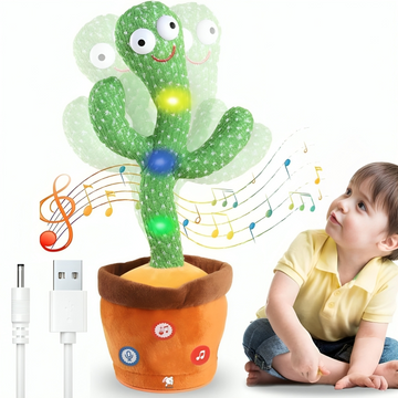 Toygenic Kids Dancing Cactus Toys Can Sing Wriggle & Singing Recording Repeat What You Say Funny Education Toys for Children Playing Home Decor for Kids