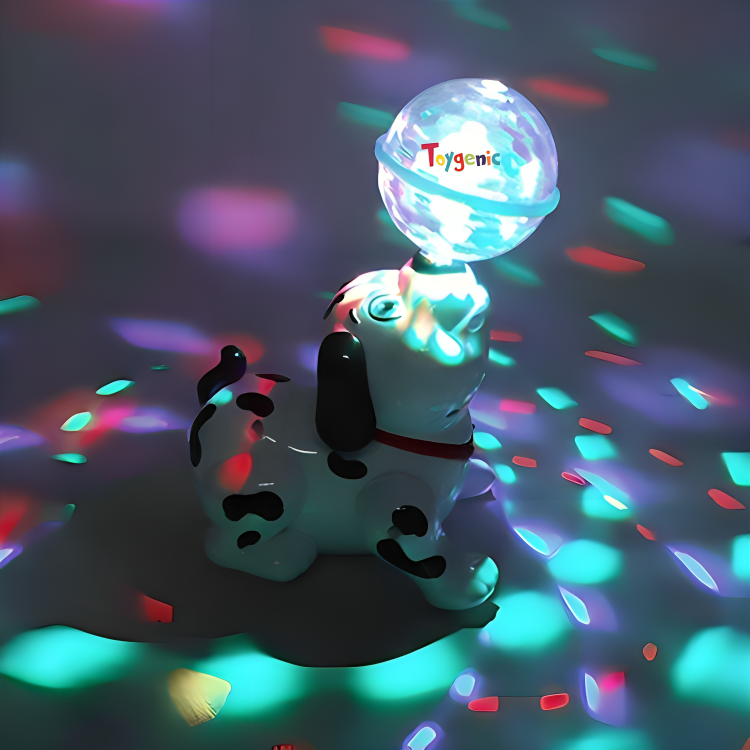 Toygenic Dancing Dog with Music Flashing Lights