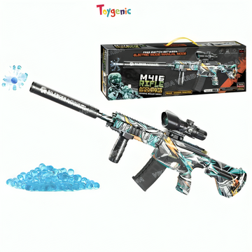 Toygenic Automatic & Manual (Dual Mode) Electric M416 Gel Blaster Gun with 2500 Gel Balls, Battery Gun with Automatic Fast Fire Rate for Adults - M416 Rifle Shooting