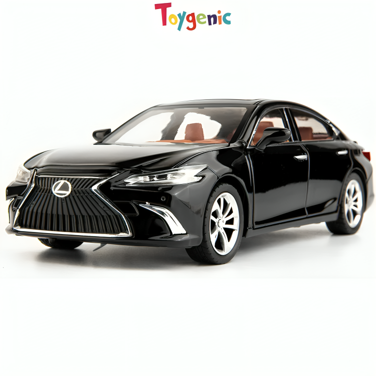 Toygenic 1/24 Lexus ES300 Diecast Car Model Alloy Collectible Pull Back Toy Car,Openable Doors with Light and Sound Toy Vehicle for Boys Children Gift (Luxes) - Multi Color