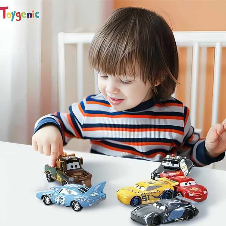 Toygenic Mini Metal Die Cast Car Set of-6 Toy Vehicle Play Set Free Wheel High Speed Unbreakable Car for Kids, Small Racing Car for Exciting Playtime Adventures, Movie Vehicles Car for Kids