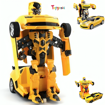 TOYGENIC TOY ROBOT CAR to Robot car Deformation Robot Car for Kids Age 3+ Years, Auto Deformation car, Bump and Go car I Small Size 14.5 cm I Multi Colour